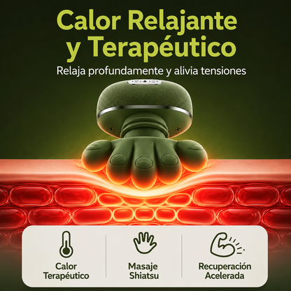 S - Masajeador de cuello con manos verde